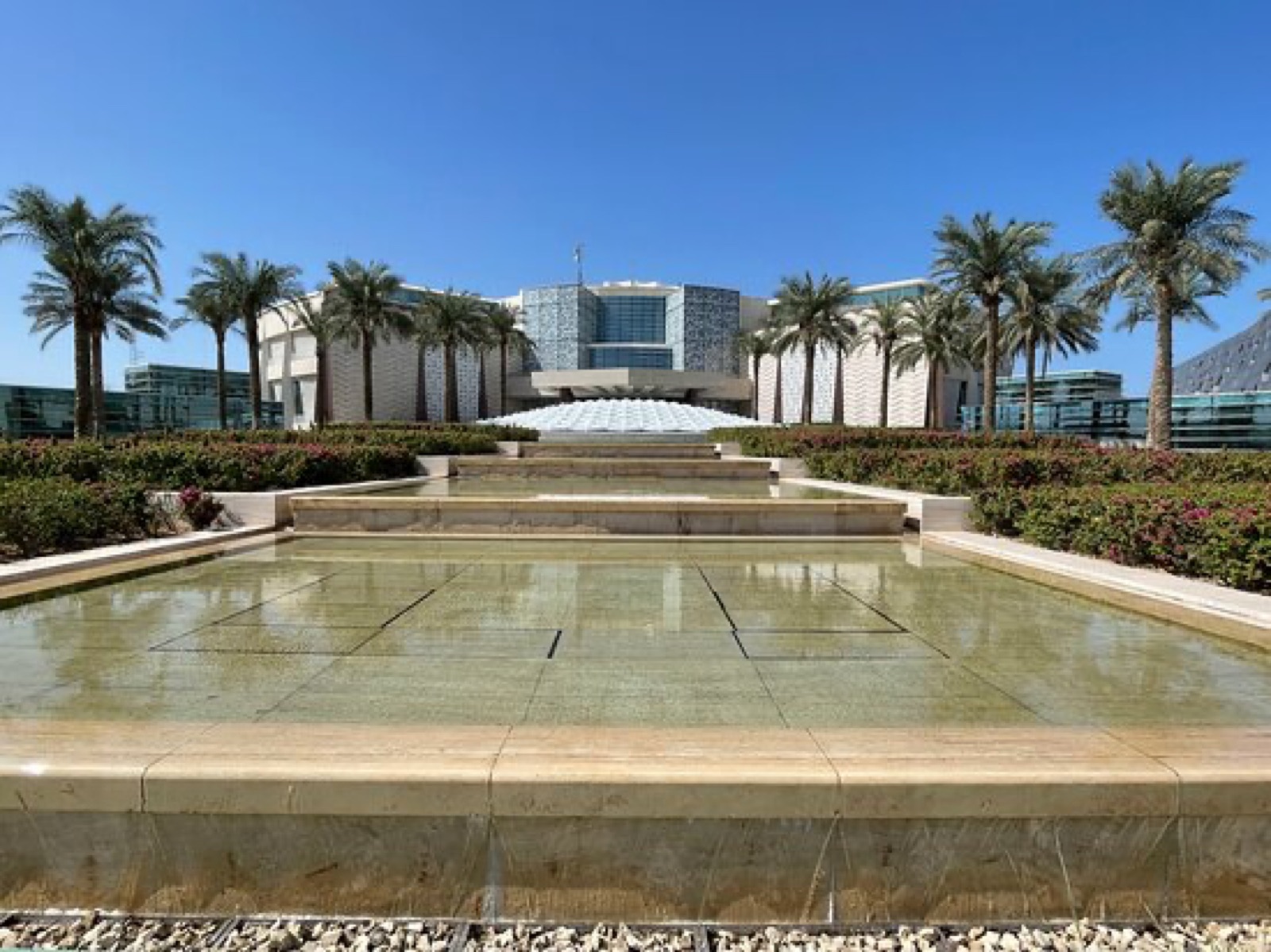 Front view of Al Salam Palace Museum in Kuwait